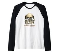 Gabinete de Curiosidades Steam Promo Camiseta Manga Raglan