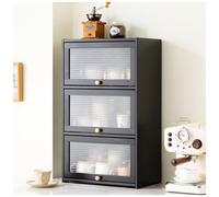 Gabinete de despensa de cocina y estante de mostrador, almacenamiento organizado para platos, especias y cuencos, solución de cocina que ahorra espacio para una vida sin desorden