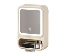 Gabinete De Espejo De Montaje De Pared: Tocador De Baño De Metal , Organizador De Almacenamiento Led Magnetic Porthing Supporter Modern Decor | Mapito De Champo De Baño Maquillo De Mapitación Pa