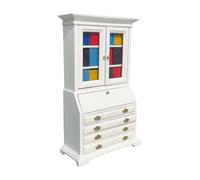 Gabinete de estantería de Madera en Miniatura para Casas de muñecas, Dormitorio, decoración de Sala de Estar, Proyecto Artesanal, Muebles de casa pequeña, Modelo de gabinete, Muebles Hechos a Mano de