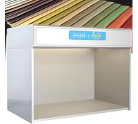 Gabinete de evaluación de fuentes de luz para combinar colores, caja de luz LED para pruebas de textiles e impresión, evalúa el mismo color con diferentes espectros