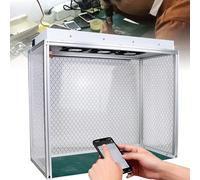 Gabinete De Flujo Laminar Vertical, Banco De Limpieza con Flujo De Aire Portátil con 3 Ventiladores Y Filtro Hepa, Mesa De Trabajo Libre De Polvo para Laboratorios, Reparación De Pantallas