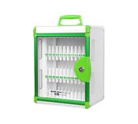 Gabinete de gestión de teléfono de aluminio resistente para dispositivos de oficina y escuela con cerradura separada para privacidad