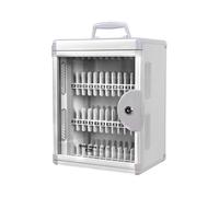 Gabinete de gestión de teléfono de aluminio resistente para dispositivos de oficina y escuela con cerradura separada para privacidad