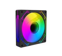 Gabinete de Juegos Ventilador de Chasis RGB 120 mm Espejo Infinito 3D Ventilador Silencioso Soplado Hacia Adelante ARGB+PWM 2 en 1