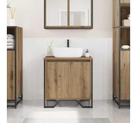 Gabinete de Lavabo de Baño Moderno Independiente Debajo del Gabinete de Almacenamiento del Fregadero (Robles artesanales)