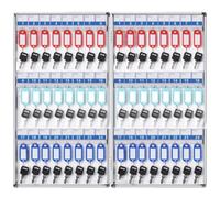 Gabinete de Llaves de Gran Capacidad: Caja de Seguridad para Llaves de Pared de aleación de Aluminio con Capacidad para 24 a 180 Llaves, Ideal para el hogar, la Oficina, el Hospital y el aut