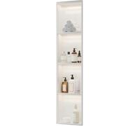 Gabinete de medicina empotrable de pared LED, almacenamiento de baño y cocina de acero inoxidable, diseño que ahorra espacio para una vida organizada, duradero y moderno