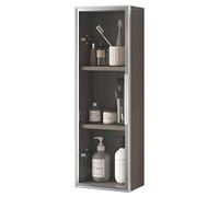 Gabinete de pared estrecho de 3 niveles para ahorrar espacio, para baño, botiquín de cocina, armario de cocina y organizador de almacenamiento de cosméticos sin perforaciones para espacios pequeños