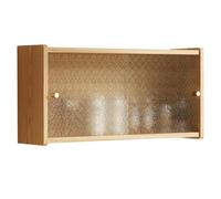 Gabinete De Pared Flotante Eco-Board, Armario De Almacenamiento Colgante | Para El Hogar, Aparador Vitrina Para Comedor, Estante Montado En La Pared De La Cocina(Wood color,60*40*20CM)
