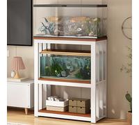 Gabinete de Soporte para Acuario de Alta Resistencia - Estante Ajustable para Tanques de Peces, Reptiles, Tortugas y viveros - Diseño Robusto de Mediados de Siglo - Estante para criadores de