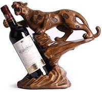 Gabinete de vino creativo de estilo europeo Decoración de leopardo Decoración del hogar Decoración de muebles de sala de estar Regalos Acerca del soporte para el hogar (Color: Marrón Tamaño: Uno