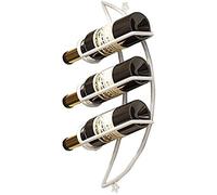 Gabinete de vino creativo para colgar en la pared | Decoración de pared para estante de vino | Moderno minimalista para el hogar, sala de estar, comedor, 3 soportes para botellas A+ B *4 (Color: B