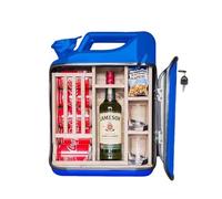 Gabinete de vino, mini bar, juego de tarros de bar pequeños, regalo personalizado para marido o papá, construcción de hierro y madera