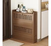 Gabinete de Zapatos de bambú con cajones desplegables, 2/3 Puertas, Almacenamiento de Zapatos Que Salva Espacio para la Entrada, Pasillo, Dormitorio, Sala de Estar, Muebles gratuitos