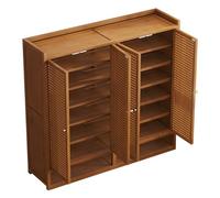 Gabinete De Zapatos,Mueble Zapatero De Bambú,Gabinete De Almacenamiento De Zapatos Independiente,Armarios Zapateros Transpirable,para Entrada,Sala De Estar,Dormitorio (Marrón)