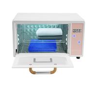 Gabinete desinfectante UV, caja desinfectante de gabinete, esterilizador multifuncional, dispositivo desinfectante UV para biberones, juguetes, vajilla, toallas (blanco y rosa)