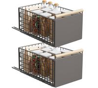 Gabinete deslizante para fregadero con guía de metal Ra Adjustab Space-Sing Solution para armarios, se adapta a armarios base (23,5 x 39,5 x 40 cm)