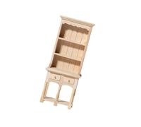 Gabinete en miniatura modelo casa de muñecas muebles estantería con cajón funcional para modelo artesanal proyecto escena accesorios gabinete de almacenamiento en miniatura para casa de muñecas
