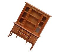 Gabinete en miniatura para entusiastas de las casas de muñecas, 1/12, estantería con cajones que se pueden abrir, accesorios para decoración de casa de muñecas