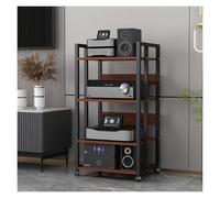 Gabinete estéreo para el hogar de 4/5/6 niveles, soporte de medios independiente, centro de entretenimiento, reproductor de discos/altavoz/amplificador/estante receptor, unidad de almacenamiento de