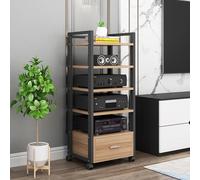 Gabinete estéreo y soporte de audio - Almacenamiento de medios duradero para sistemas de alta fidelidad y equipos de cine en casa - Solución de organización óptima