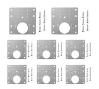 Gabinete Hinge Repair Plate, Hinge Repair Board Door Hinge Kit, 8 piezas Stainless Steel Hinge Repair Kit for Damaged Door Panels, Door Hinge Hole Repair Kit for Gabinet and Furniture