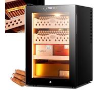 Gabinete humidificador de puros LED, humidores de puros eléctricos de 50 l con control de temperatura, refrigerador de puros eléctrico con capacidad para 300, para hom-bres,Cigarcabinet