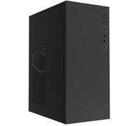 Gabinete Micro-ATX APPC-205F con fuente de alimentación (negro) - APPROX