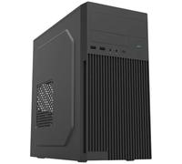 Gabinete Micro-ATX APPC-401F con fuente de alimentación (negro) - APPROX