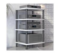 Gabinete Moderno con Soporte for Medios AV - Torre en Rack estéreo for el hogar, la Oficina, el Cine y la Sala de grabación - Elegante solución de Almacenamiento en Color Blanco(White,89cm/35in)