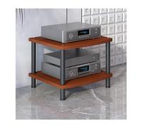 Gabinete Moderno con Soporte for Medios AV - Torre en Rack estéreo for el hogar, la Oficina, el Cine y la Sala de grabación - Elegante solución de Almacenamiento en Color Blanco(Brown,44cm/17.3in)