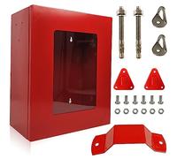 Gabinete para Escalera de Incendios Medio - Caja roja para Cosas de Rescate de Incendios - con Ganchos para Manta Ignífuga y Extintores - 37 * 28 * 12 cm
