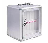 Gabinete para Guardar Teléfonos Hospitales Escuelas Empresas, con Capacidad para 12 A 60 Teléfonos Caja De Seguridad Portátil con Cerradura Gestión Compras Al por Mayor(12 bits)