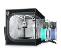 Gabinete para impresora 3D de gran tamaño con luz LED Incombustible Impermeable A prueba de polvo Negro Compatible con suministros de impresora A1 A1 para número de pieza(A1 mini Black)