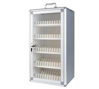 Gabinete para teléfonos móviles Multi-posición con candado Transparente Locker para teléfonos móviles Aleación de Aluminio Adecuado para fábricas escuelas Empresas(60-bit)