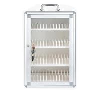 Gabinete para teléfonos móviles Multi-posición con candado Transparente Locker para teléfonos móviles Aleación de Aluminio Adecuado para fábricas escuelas Empresas(48-bit)