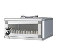 Gabinete para teléfonos móviles Multi-posición con candado Transparente Locker para teléfonos móviles Aleación de Aluminio Adecuado para fábricas escuelas Empresas(12-bit)