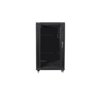 Armario rack lanberg ff01-6622-12b negro - 19'/48.26cm - 22u - ip20 - 600*600*1159mm - hasta 800kg de carga - accesorios
