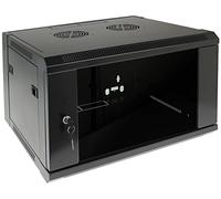 Gabinete Rack para Colgar 19 6U (450mm) con Puerta de Vidrio
