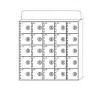 Gabinete transparente para teléfono celular con múltiples ranuras para oficina o aula, 4 a 40 compartimentos, solución segura para teléfono móvil (524 x 185 x 524 mm)