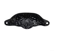 Gabinetes antiguos de zinc - Cajón de gabinete de cocina bronce baño - Perillas circulares de aleación para tiradores con diseño tradicional de estilo chino, paquete de 10 (A)