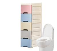 Gabinetes de baño de pie, gabinete Organizador de Cocina Estrecho con Ruedas, estantes organizadores Verticales de Gran Capacidad para baño, Hotel, Sala de Estar, Alquiler