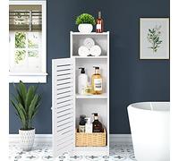 Gabinetes de baño impermeables, accesorios de almacenamiento, gabinete de pie para baño, muebles para baño, dormitorio, cocina, pasillo, unidad de almacenamiento con capa de uso diario, 80x20x24 cm