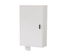 Gabinetes de cocina montados en la pared con ranura para papel higiénico, almacenamiento pequeño y moderno, fácil instalación (C, 40 x 18 x 65 cm), perfecto para baños públicos y de belleza