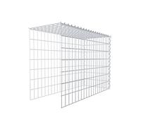 GABIONA Cesta de piedra de gavión rectangular, malla de 5 x 10 cm, profundidad de 40 cm, cesta de cultivo tipo 4, cierre de espiral, galvanizado (100 x 70 x 40 cm)