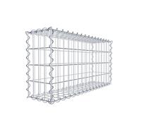 GABIONA Cestas de gavión rectangulares, cestas de piedra rellenables, cesta de rejilla resistente a la intemperie, cesta de alambre inusual, fabricado en Alemania, 80 x 40 x 20 cm