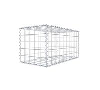GABIONA - Gavión 100 x 50 x 50 cm - Galvanizado y resistente a la intemperie - Cesta de gaviones robusta con tamaño de malla de 10 x 10 cm