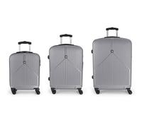 Gabol Alabama 4 Roll Suitcase Set 3pcs. plateado