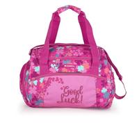 Gabol - Bolsa de Viaje Infantil Clover 42x28x25 cm - Bolso de Deporte - Equipaje Ligero 0,46 kg con Capacidad 30L - Base Acolchada y Material Resistente al Agua - Diseño Español en Poliéster - Rosa